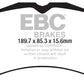 EBC 15-23 Ford Mustang 5.0L (Gen 6) Redstuff Front Brake Pads