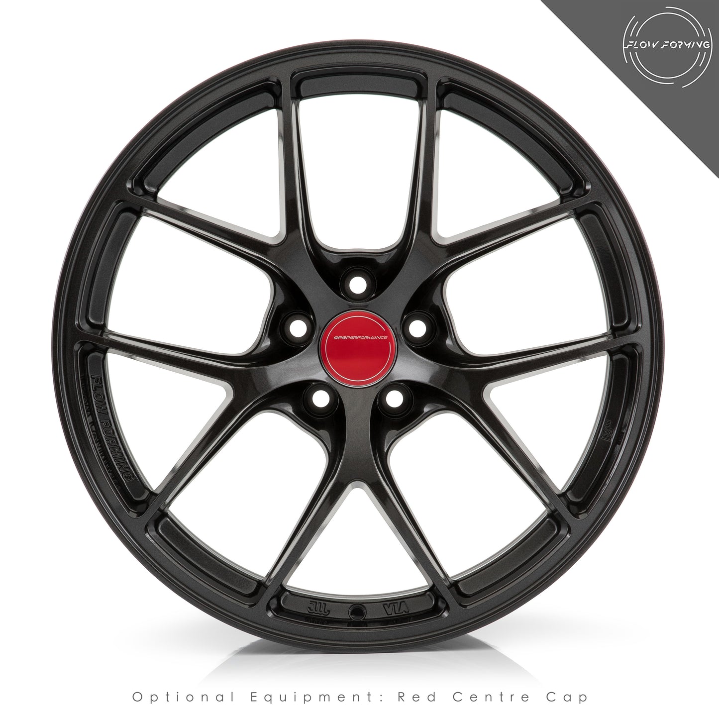 OPE Wheels FF02 Style With DIAMOND BLACK  Finish | Size - 19x9.5 | PCD - 5x114.3 | Offset - 35 | Bore - 67.1