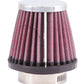 K&N Universal Chrome Filter-Round Tapered-1.688in Flange ID x 2in Top OD x 3in Base OD x 2.75in H