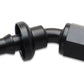 Vibrant Push-On 30 Degree Hose End Elbow Fitting Size -4AN