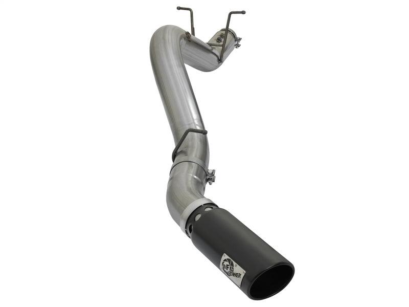 aFe Échappement arrière LARGE BORE HD 4 pouces 409-SS DPF avec embout noir 2017 GM Duramax V8-6.6L (td) L5P