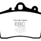 EBC 97-99 Porsche Boxster Bluestuff Front Brake Pads