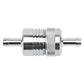 Russell Performance Chrome Street Fuel Filter (3in Length 1-1/8in diameter 5/16in inlet/outlet)