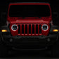 Raxiom 18-23 Jeep Wrangler JL Axial Series 9-In Angel Eye LED Headlights- Black Housing (Clear Lens)