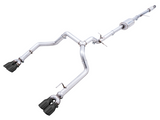 AWE Tuning 4th Gen GM 1500 5.3L 0FG Cat-Back Split Rear Exit (w/ Bumper Cutouts) - Quad Diamond Tips
