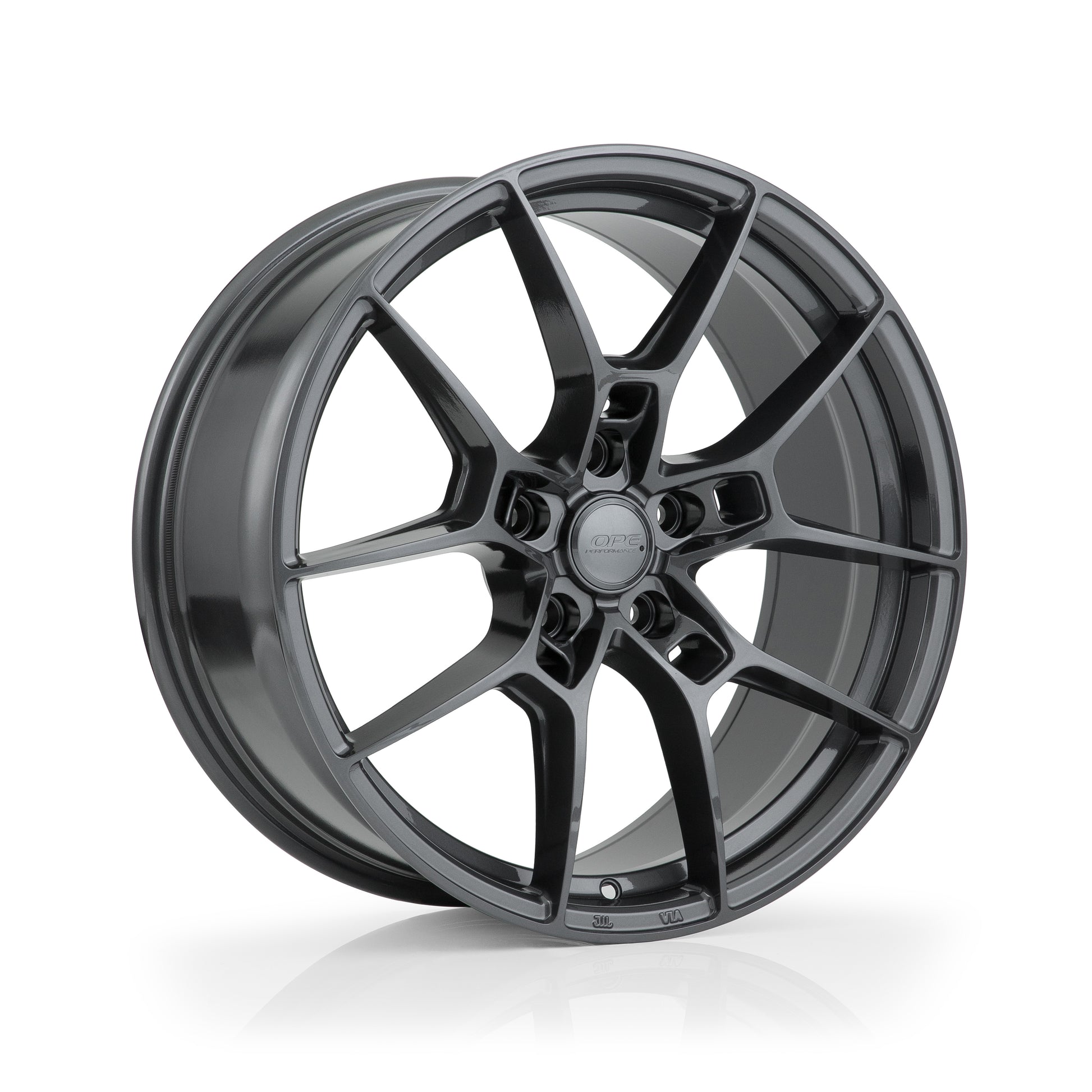 OPE Wheels FF06 Style With GLOSS GRAPHITE Finish | Size - 19x9.5 | PCD - 5x108 | Offset - 35 | Bore - 63.4