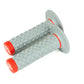 Renthal Soft/Firm MX Dual Compound Grips Tapered 1/2 Waffle - Gray/Red