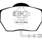 EBC 99-06 Audi TT 1.8 Turbo Redstuff Front Brake Pads
