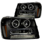 ANZO 2002-2009 Chevrolet Trailblazer Projector Headlights w/ Halo Black | Too Fast Autoparts | Order Online | Canada & USA Shipping