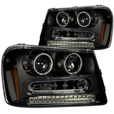 ANZO 2002-2009 Chevrolet Trailblazer Projector Headlights w/ Halo Black | Too Fast Autoparts | Order Online | Canada & USA Shipping