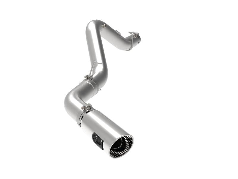 aFe Large Bore-HD 5 IN 409 SS DPF-Back Exhaust System w/Polished Tip 20-21 GM Truck V8-6.6L | Too Fast Autoparts | Order Online