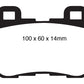 EBC 08-13 Infiniti FX50 5.0 Redstuff Rear Brake Pads