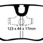 EBC 92-95 BMW M3 3.0 (E36) Bluestuff Rear Brake Pads