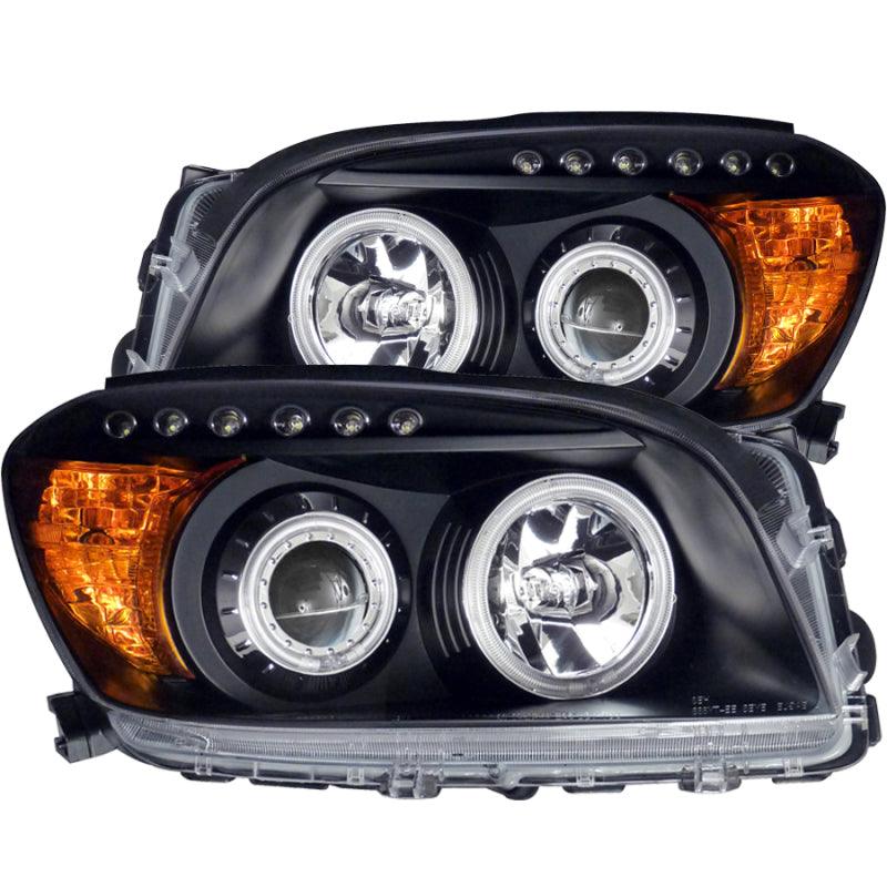 ANZO 2006-2008 Toyota Rav4 Projector Headlights w/ Halo Black | Too Fast Autoparts | Order Online | Canada & USA Shipping