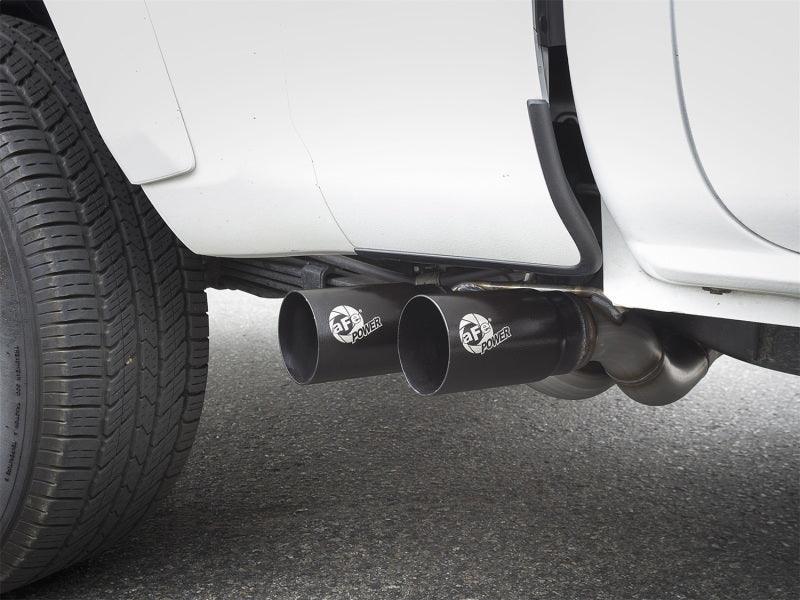 aFe Rebel Exhausts Cat-Back SS 16 Toyota Tacoma V6-3.5L w/ Black Tips | Too Fast Autoparts | Order Online