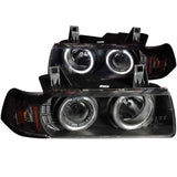 ANZO 1992-1998 BMW 3 Series E36 Projector Headlights w/ Halo Black G2 1 pc | Too Fast Autoparts | Order Online | Canada & USA Shipping