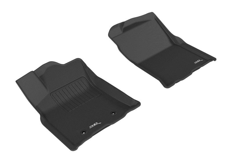 3D MAXpider 2016-2017 Toyota Tacoma Access Cab/Double Cab Kagu 1st Row Floormat - Black | Too Fast Autoparts | Order Online