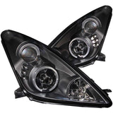 ANZO 2000-2005 Toyota Celica Projector Headlights w/ Halo Black | Too Fast Autoparts | Order Online | Canada & USA Shipping