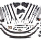 4 Inch Lift Kit w/ 4-Link | FOX 2.5 Performance Elite Coil-Over Conversion | Ford F250/F350 Super Duty (17-19) 4WD | Diesel
