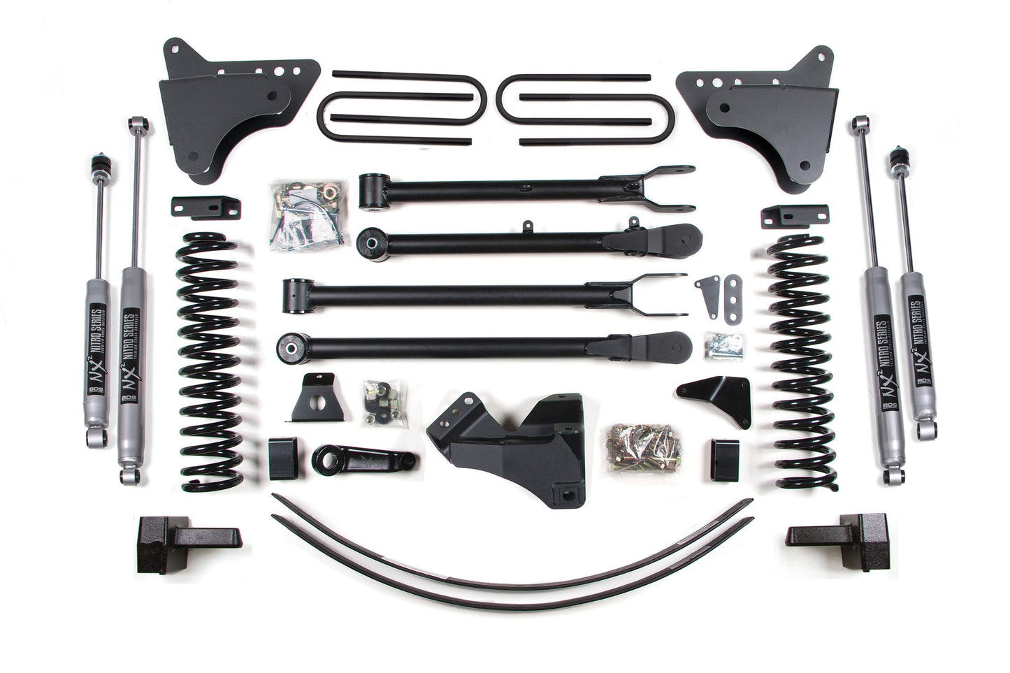 6 Inch Lift Kit w/ 4-Link | Ford F250/F350 Super Duty (05-07) 4WD | Gas