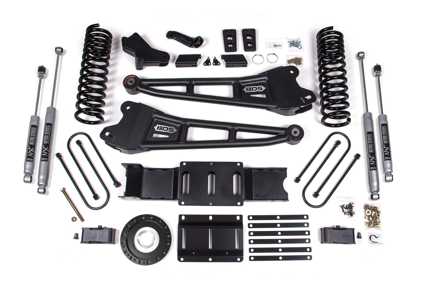 4 Inch Lift Kit w/ Radius Arm | 3 Inch Rear Block | Ram 3500 (19-24) 4WD | Diesel