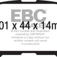 EBC 14+ Mazda 3 2.0 (Mexico Build) Redstuff Rear Brake Pads