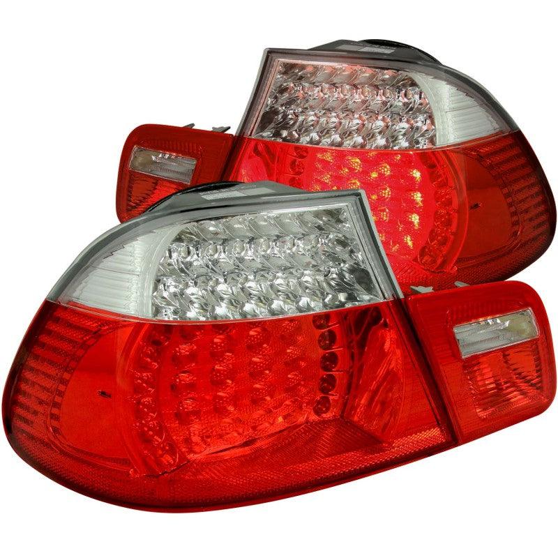 ANZO 2000-2003 BMW 3 Series E46 LED Taillights Red/Clear | Too Fast Autoparts | Order Online | Canada & USA Shipping