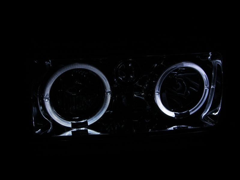 ANZO 1991-1994 Toyota Land Cruiser Crystal Headlights w/ Halo Chrome | Too Fast Autoparts | Order Online | Canada & USA Shipping