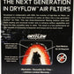 AEM 3.25 in DRY Flow Short Neck 5 in Element Filter