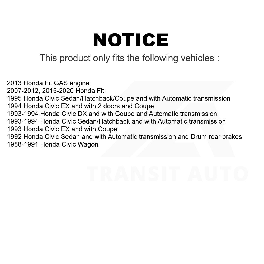 Rear Drum Brake Hardware Kit 13-H17307 For Honda Fit Civic