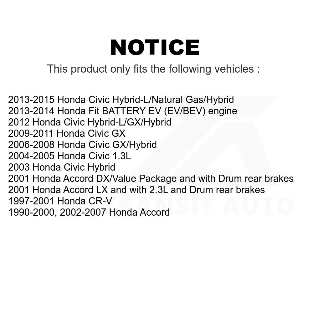 Rear Drum Brake Hardware Kit 13-H17321 For Honda Civic Accord CR-V Fit