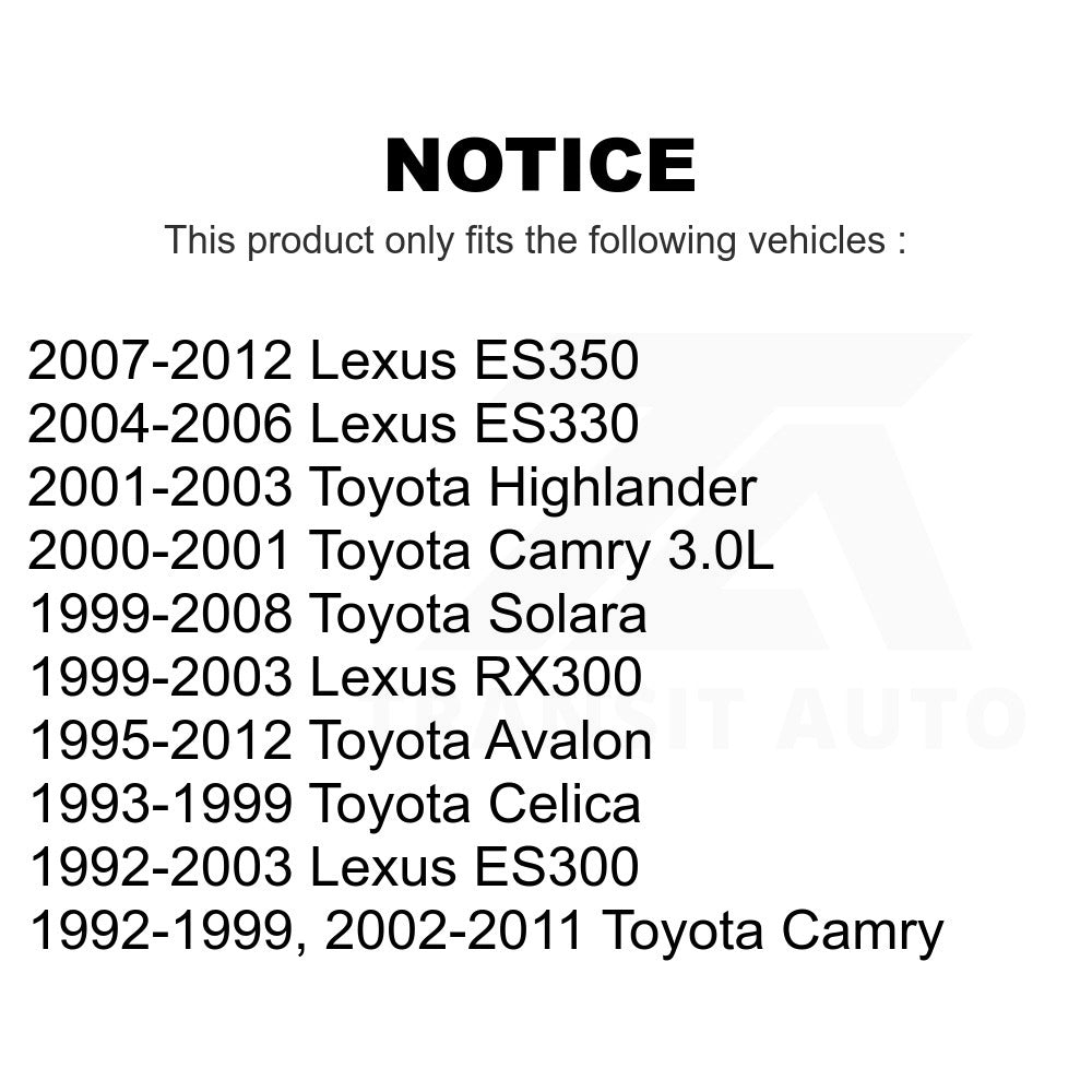 Parking Brake Hardware Kit 13-H17349 For Toyota Camry Lexus Avalon ES350 Solara ES300 RX300 Highlander ES330 Celica