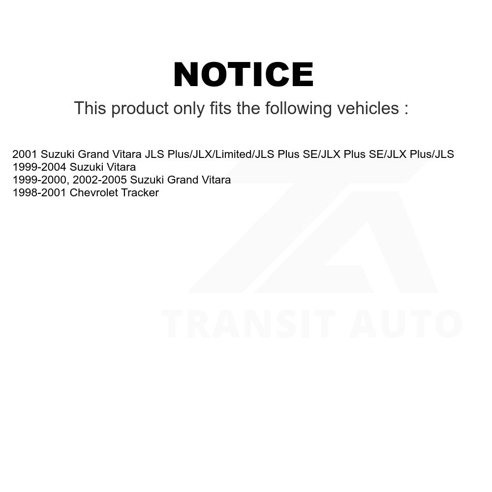 Rear Drum Brake Hardware Kit 13-H17377 For Suzuki Chevrolet Tracker Grand Vitara