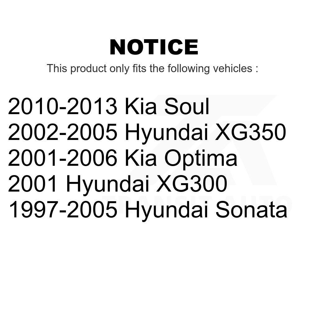 Parking Brake Hardware Kit 13-H17391 For Kia Soul Hyundai Sonata Optima XG350 XG300