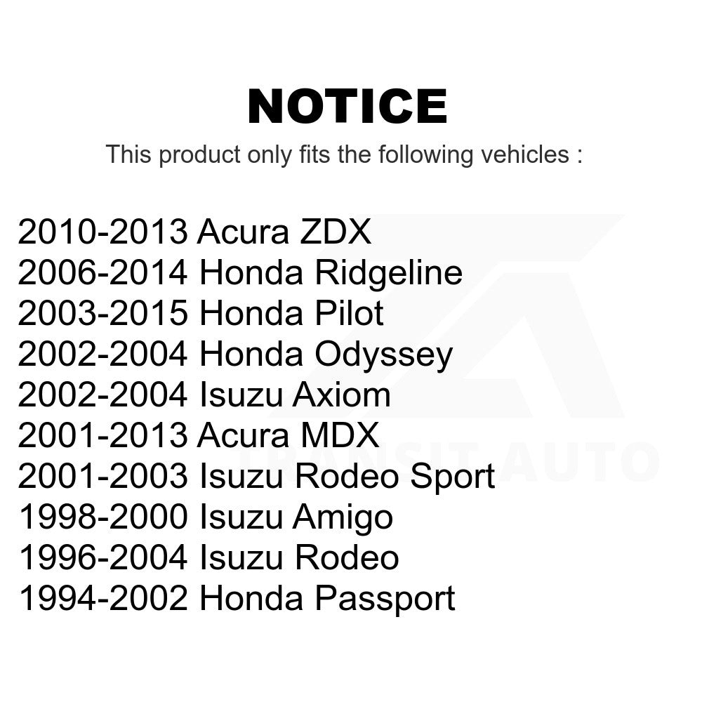 Parking Brake Hardware Kit 13-H17396 For Honda Pilot Acura MDX Odyssey Ridgeline Isuzu Rodeo Passport Axiom Amigo ZDX Sport