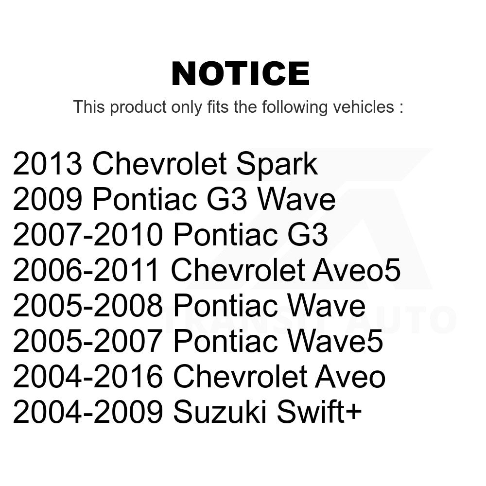 Rear Drum Brake Hardware Kit 13-H17409 For Chevrolet Aveo Spark Aveo5 Pontiac G3 Suzuki Wave Wave5 Swift+