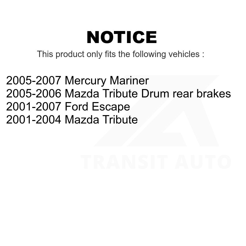 Rear Drum Brake Hardware Kit 13-H7310 For Ford Escape Mazda Tribute Mercury Mariner