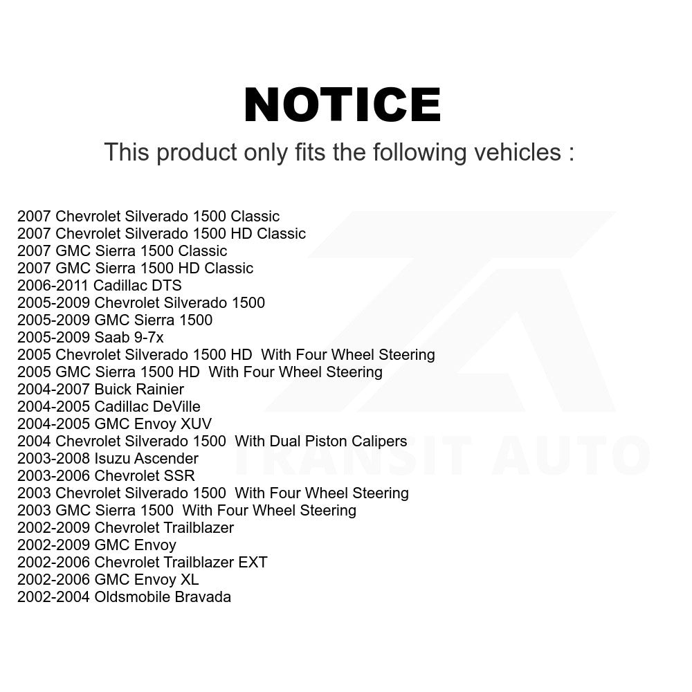 Parking Brake Hardware Kit 13-H7319 For Chevrolet Silverado 1500 GMC Trailblazer Sierra Envoy Cadillac EXT DTS Classic XL DeVille Buick Rainier Oldsmobile Bravada XUV SSR Isuzu Ascender Saab 9-7x HD