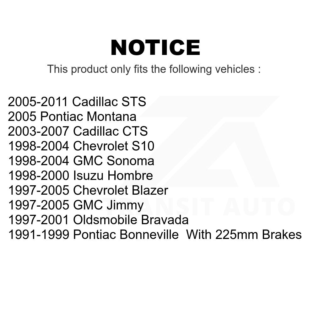 Parking Brake Hardware Kit 13-H7321 For Chevrolet S10 Blazer Cadillac GMC CTS Sonoma Jimmy STS Pontiac Bonneville Oldsmobile Bravada Montana Isuzu Hombre