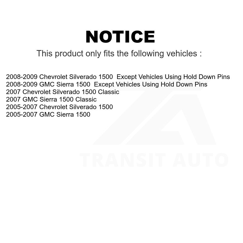 Rear Drum Brake Hardware Kit 13-H7338 For Chevrolet Silverado 1500 GMC Sierra Classic