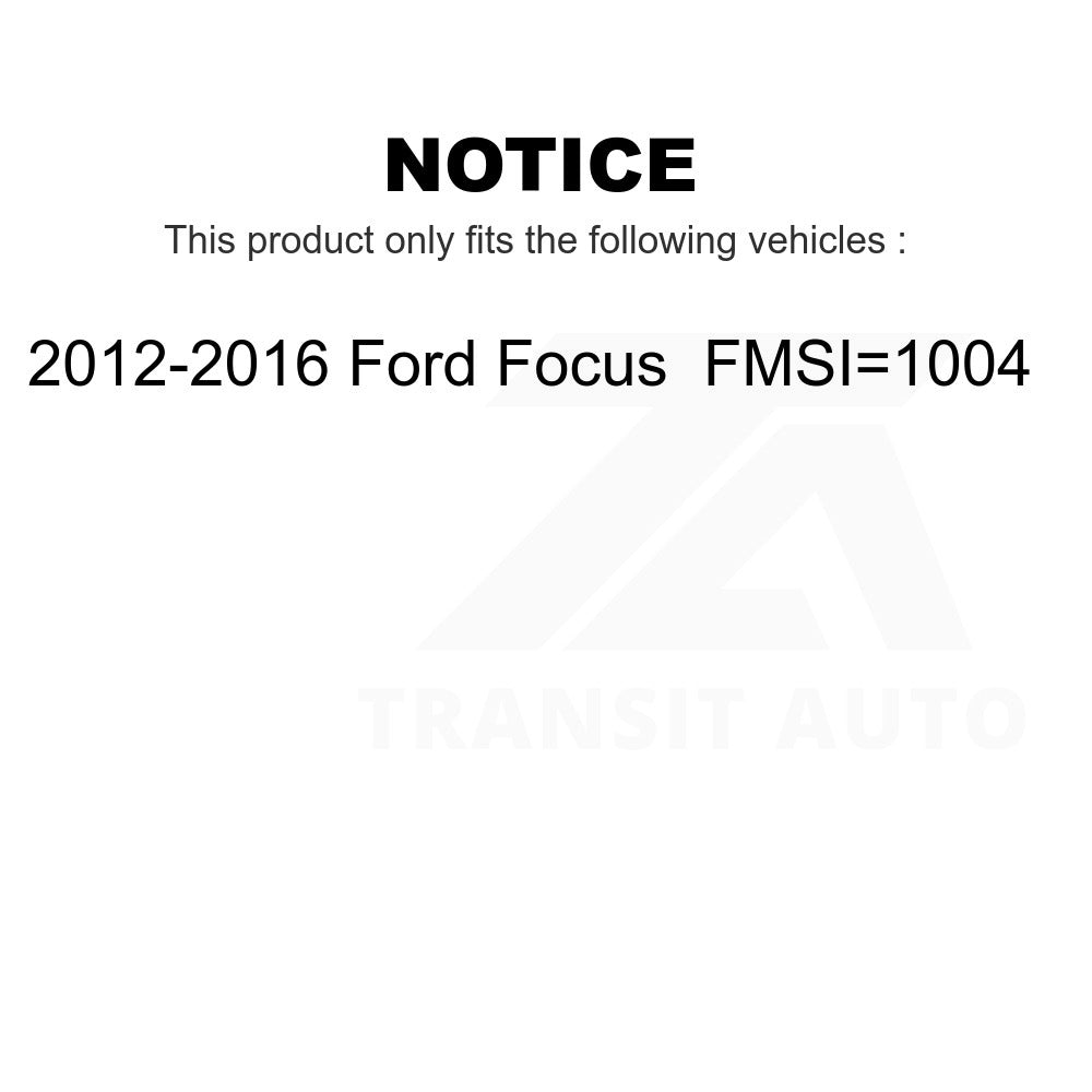Rear Drum Brake Hardware Kit 13-TQ1361 For 2012-2016 Ford Focus FMSI=1004