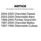 Rear Drum Brake Wheel Cylinder 14-WC370055 For Chevrolet Malibu Pontiac Grand Am Classic Oldsmobile Alero Cutlass