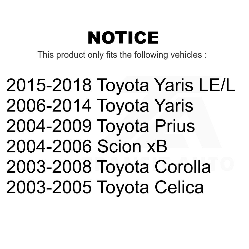 Rear Right Drum Brake Wheel Cylinder 14-WC370139 For Toyota Corolla Prius Yaris Scion xB Celica