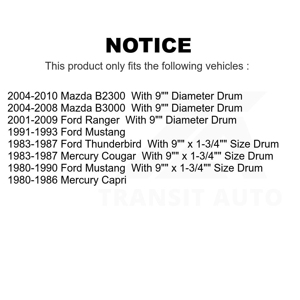 Rear Drum Brake Wheel Cylinder 14-WC37400 For Ford Ranger Mustang Mazda Thunderbird Mercury B2300 Cougar B3000 Capri
