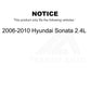 Air Filter 57-49156 For 2006-2010 Hyundai Sonata 2.4L