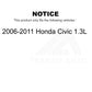 Air Filter 57-49157 For 2006-2011 Honda Civic 1.3L