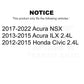 Air Filter 57-49530 For Honda Civic Acura ILX NSX
