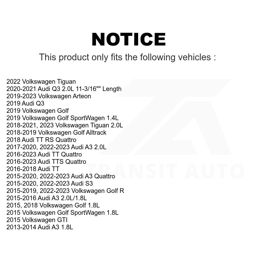Air Filter 57-WA10268 For Volkswagen Tiguan Audi A3 Quattro Golf GTI SportWagen R S3 Q3 Alltrack TT Arteon TTS RS
