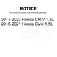 Air Filter 57-WA10417 For Honda Civic CR-V 1.5L