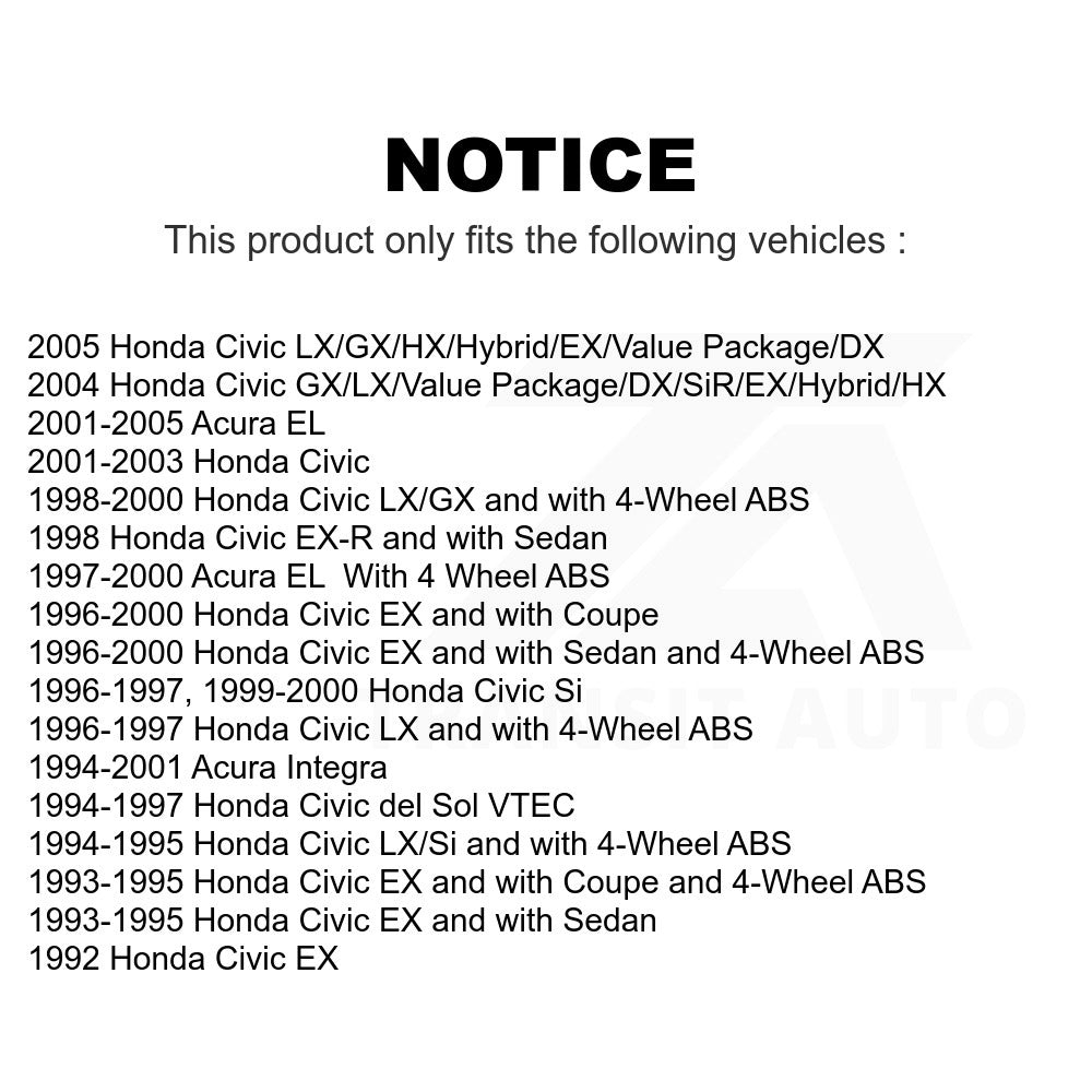 Front Wheel Bearing 70-510030 For Honda Civic Acura Integra del Sol EL